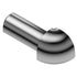 Schluter - RONDEC Coin extérieur 90° - aluminium anodisé aspect acier inoxydable 5/16" (8 mm)