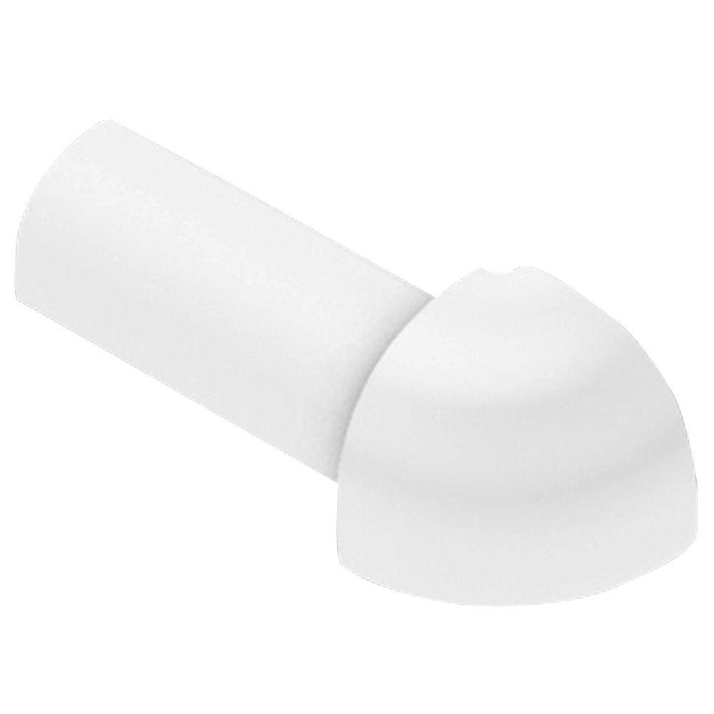 Schluter - RONDEC Coin extérieur 90° - aluminium anodisé blanc éclatant 1/4" (6 mm)