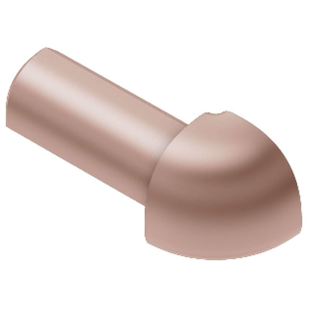 Schluter - RONDEC Coin extérieur 90° - aluminium anodisé cuivre mat 1/4" (6 mm)