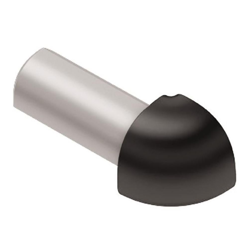 Schluter - RONDEC Coin extérieur 90° - aluminium anodisé noir 3/8" (10 mm)