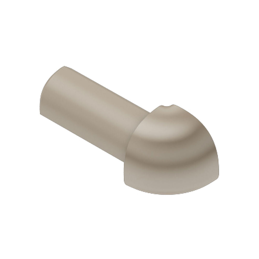 Schluter - RONDEC Coin extérieur 90° - plastique PVC beige clair 1/4" (6 mm)