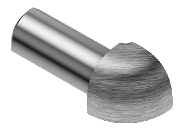 Schluter - RONDEC - Coin extérieur 9/32" - acier inoxydable brossé ||EV/RO70EB - Ceramed