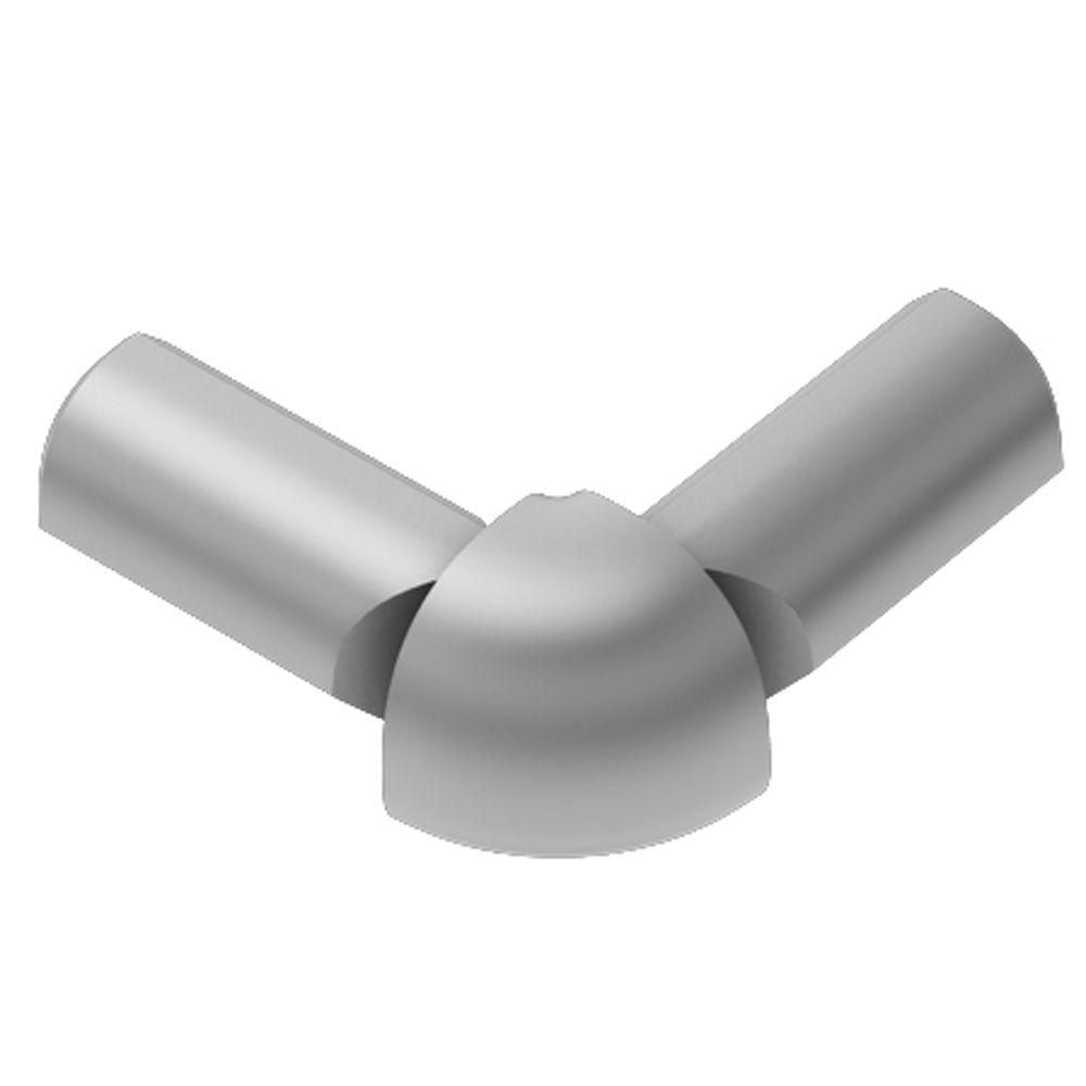 Schluter - RONDEC Coin extérieur à 2 bouts 90° - aluminium anodisé mat 1/2" (12.5 mm)