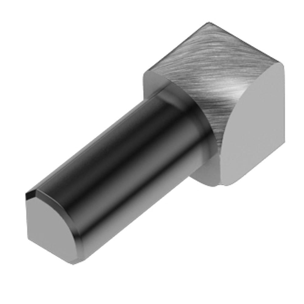 Schluter - RONDEC Coin intérieur 90° - aluminium anodisé chrome brossé  1/4" (6 mm)