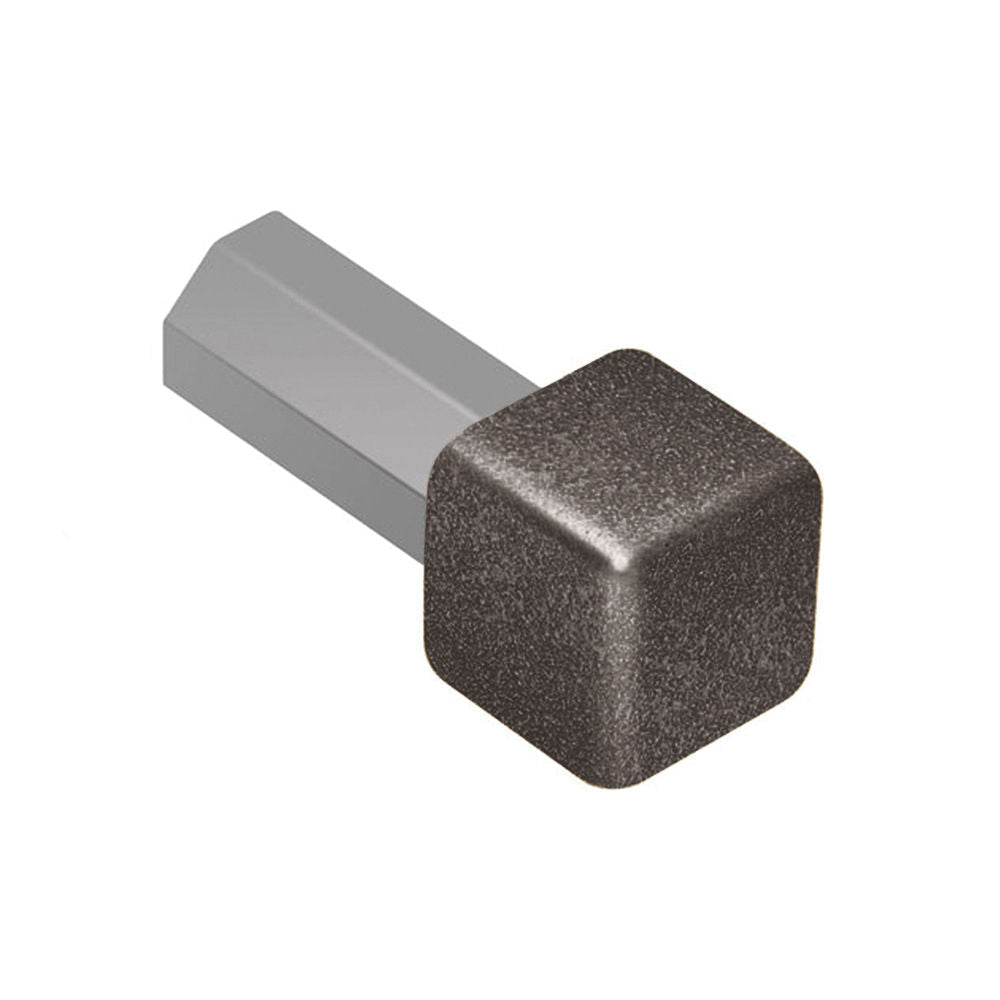 Schluter - RONDEC Coin intérieur 90° - aluminium anthracite clair 7/16" (11 mm)