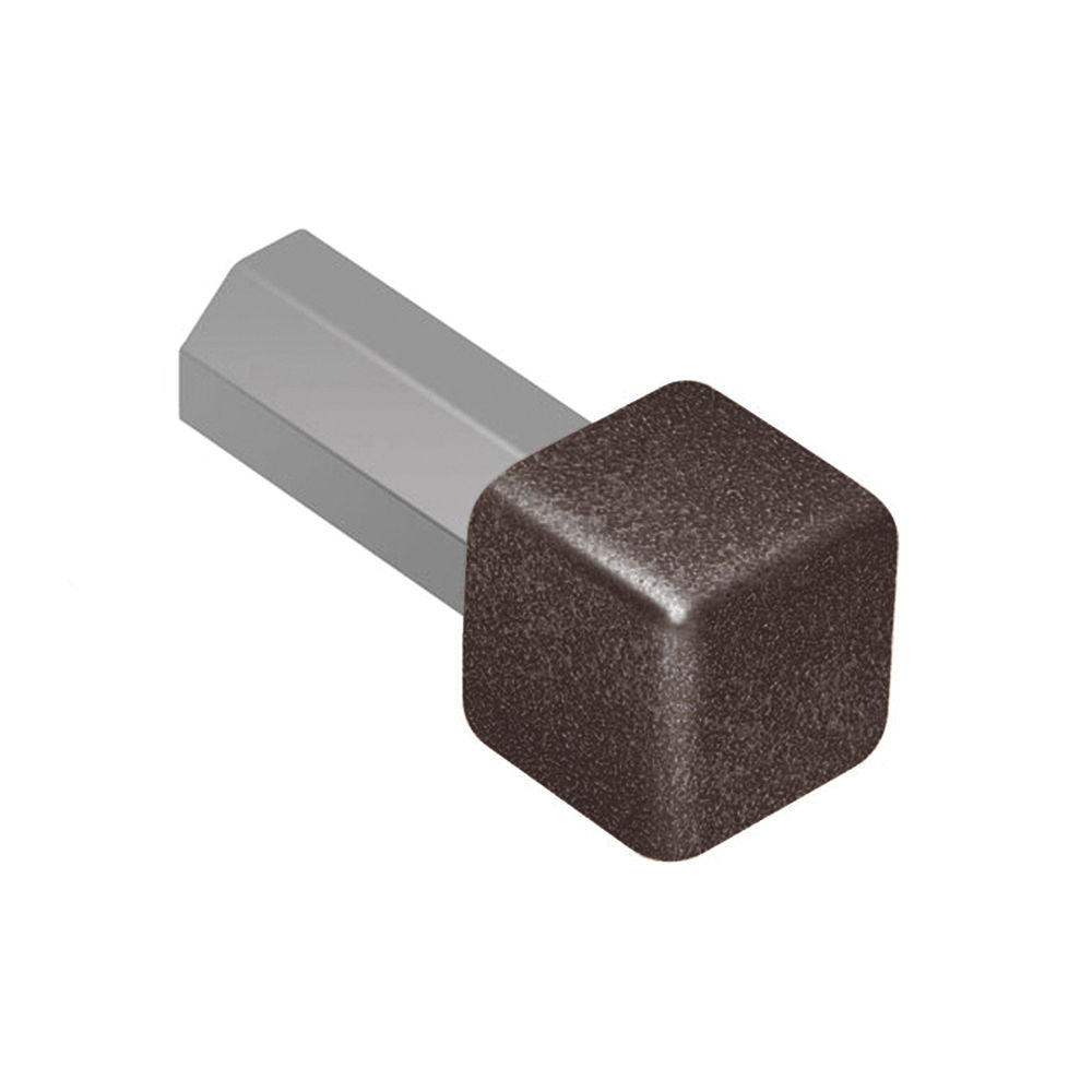 Schluter - RONDEC Coin intérieur 90° - aluminium anthracite foncé 1/2" (12.5 mm)