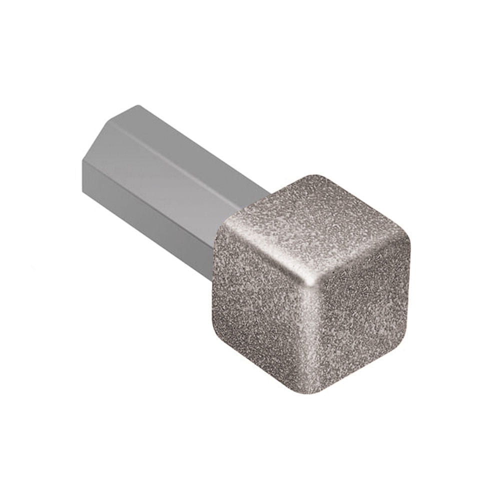 Schluter - RONDEC Coin intérieur 90° - aluminium gris pierre 7/16" (11 mm)