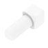 Schluter - RONDEC Coin intérieur 90° - plastique PVC blanc éclatant 3/8" (10 mm)