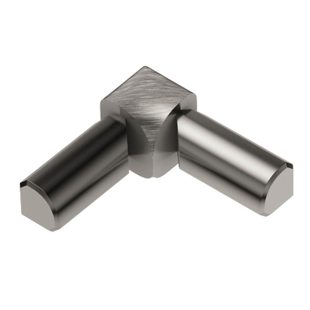 Schluter - RONDEC Coin intérieur à 2 bouts 90° - aluminium anodisé nickel brossé 3/8" (10 mm)