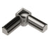 Schluter - RONDEC Coin intérieur à 2 bouts 90° - aluminium anodisé nickel poli 3/8" (10 mm)