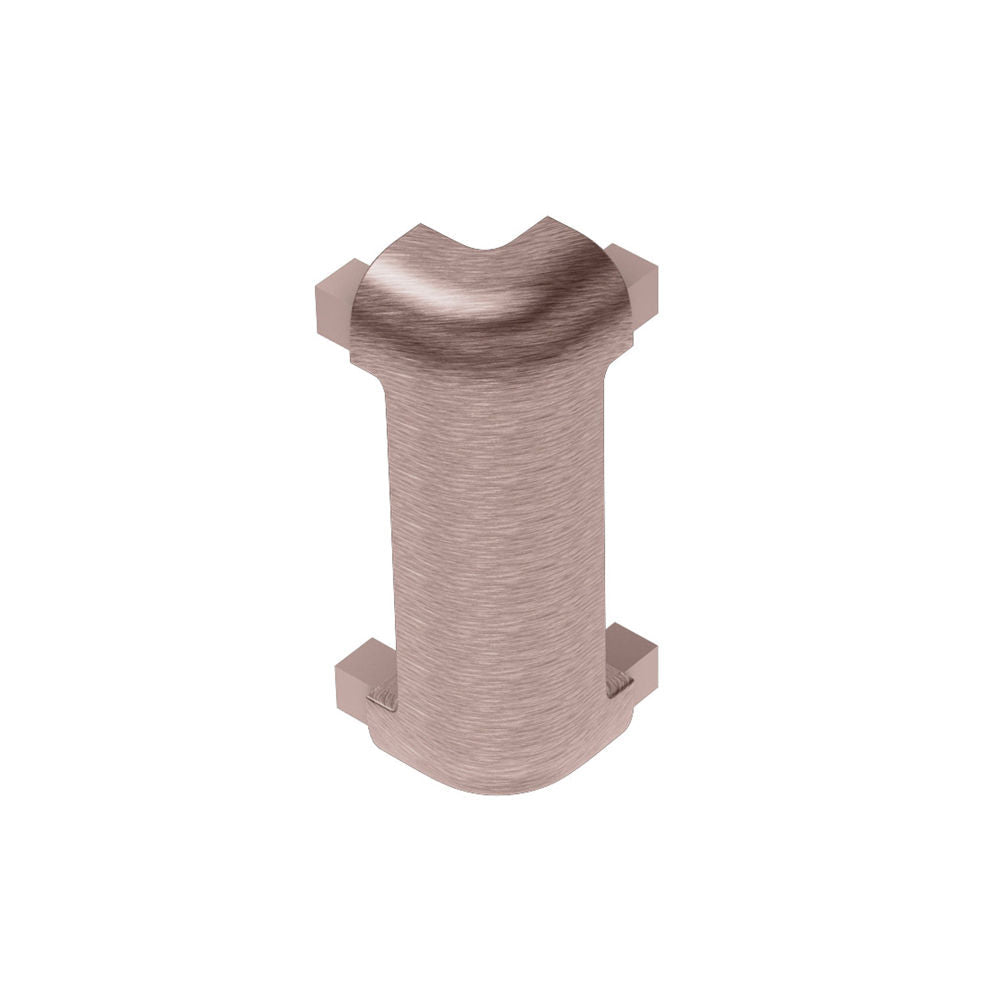Schluter - RONDEC-CT Coin extérieur 90° - aluminium anodisé cuivre brossé 1/2" (12.5 mm)