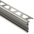 Schluter - RONDEC-CT Profilé de bordure à comptoir double rail - Aluminum Anodized Brushed Nickel 3/8" (10 mm) x 8' 2-1/2"