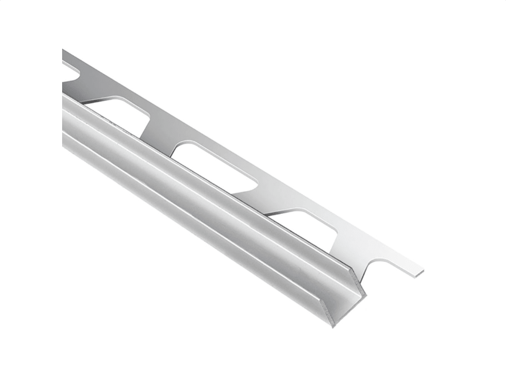 Schluter - RONDEC - Profilé de bordure rond - alum. anodisé chrome brossé 3/8" x 8' 2-1/2" ||RO100ACGB - Ceramed