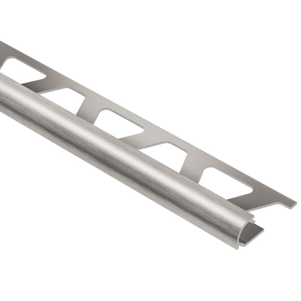Schluter - RONDEC Profilé de bordure rond - aluminium anodisé nickel brossé 3/8" (10 mm) x 8' 2-1/2"