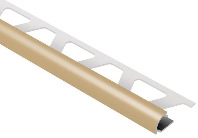 Schluter - RONDEC - Profilé de bordure rond - alum. beige clair 1/4" x 8' 2-1/2" ||RO60HB - Ceramed