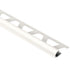 Schluter - RONDEC Profilé de bordure rond - aluminium  blanc 1/4" (6 mm) x 8' 2-1/2"