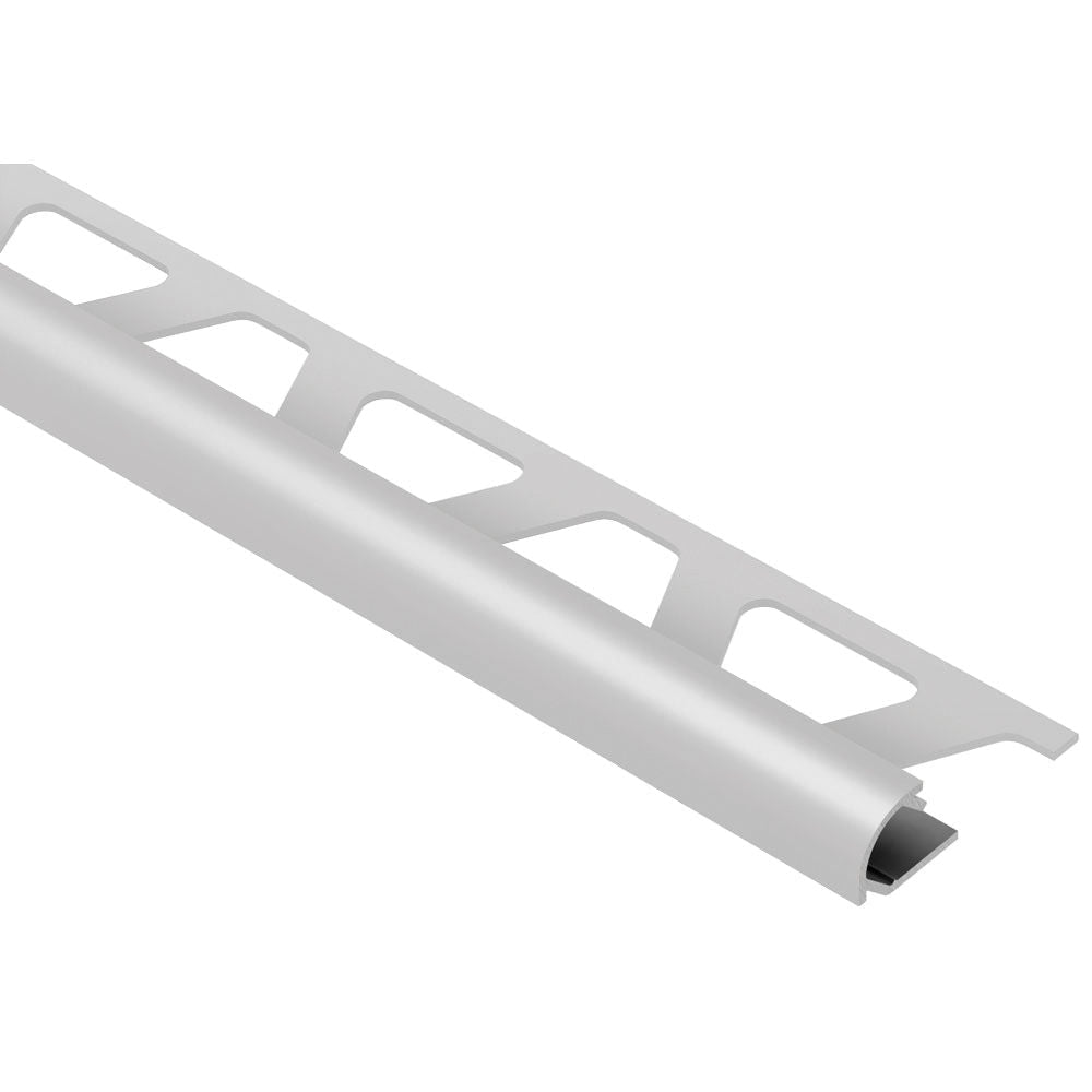 Schluter - RONDEC Profilé de bordure rond - aluminium  gris classique 1/2" (12.5 mm) x 8' 2-1/2"