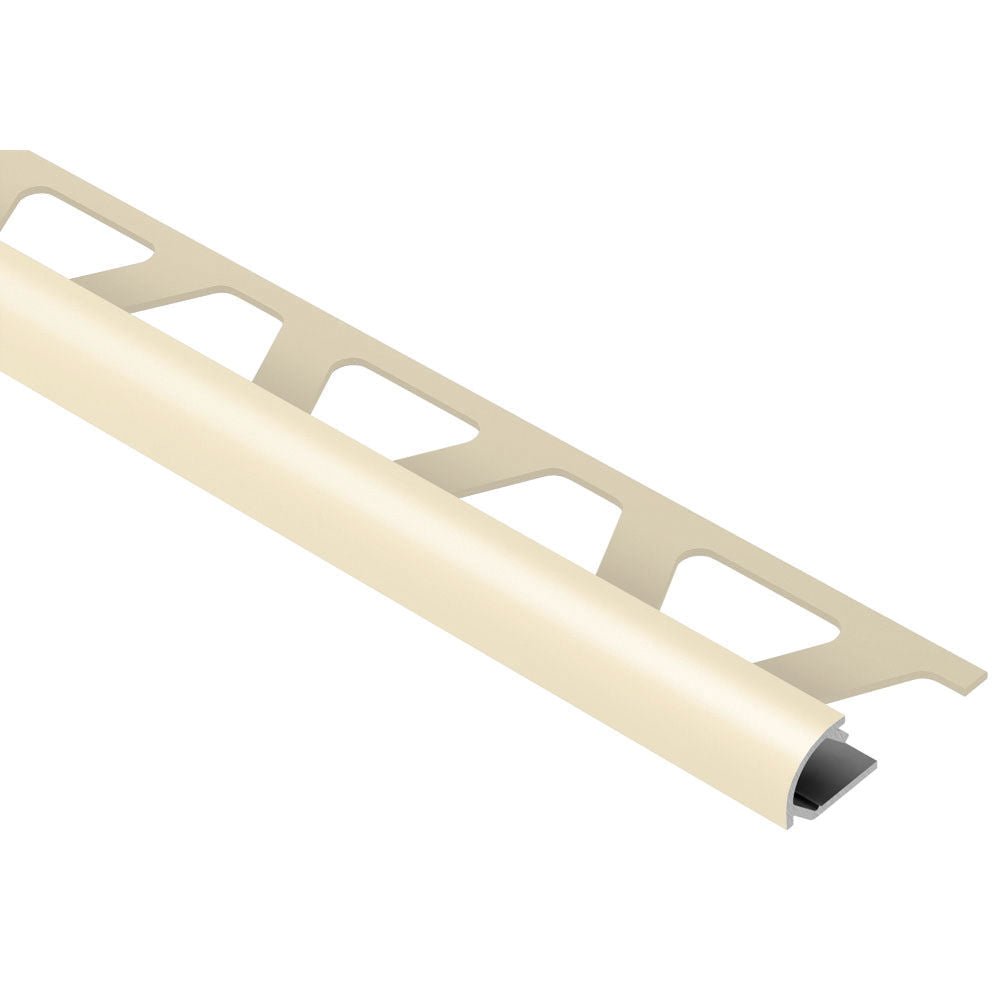Schluter - RONDEC Profilé de bordure rond - aluminium  sable 1/2" (12.5 mm) x 8' 2-1/2"