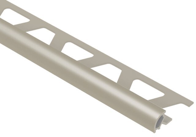 Schluter - RONDEC - Profilé de bordure rond - plastique PVC gris 1/2" x 8' 2-1/2" ||PRO125G - Ceramed