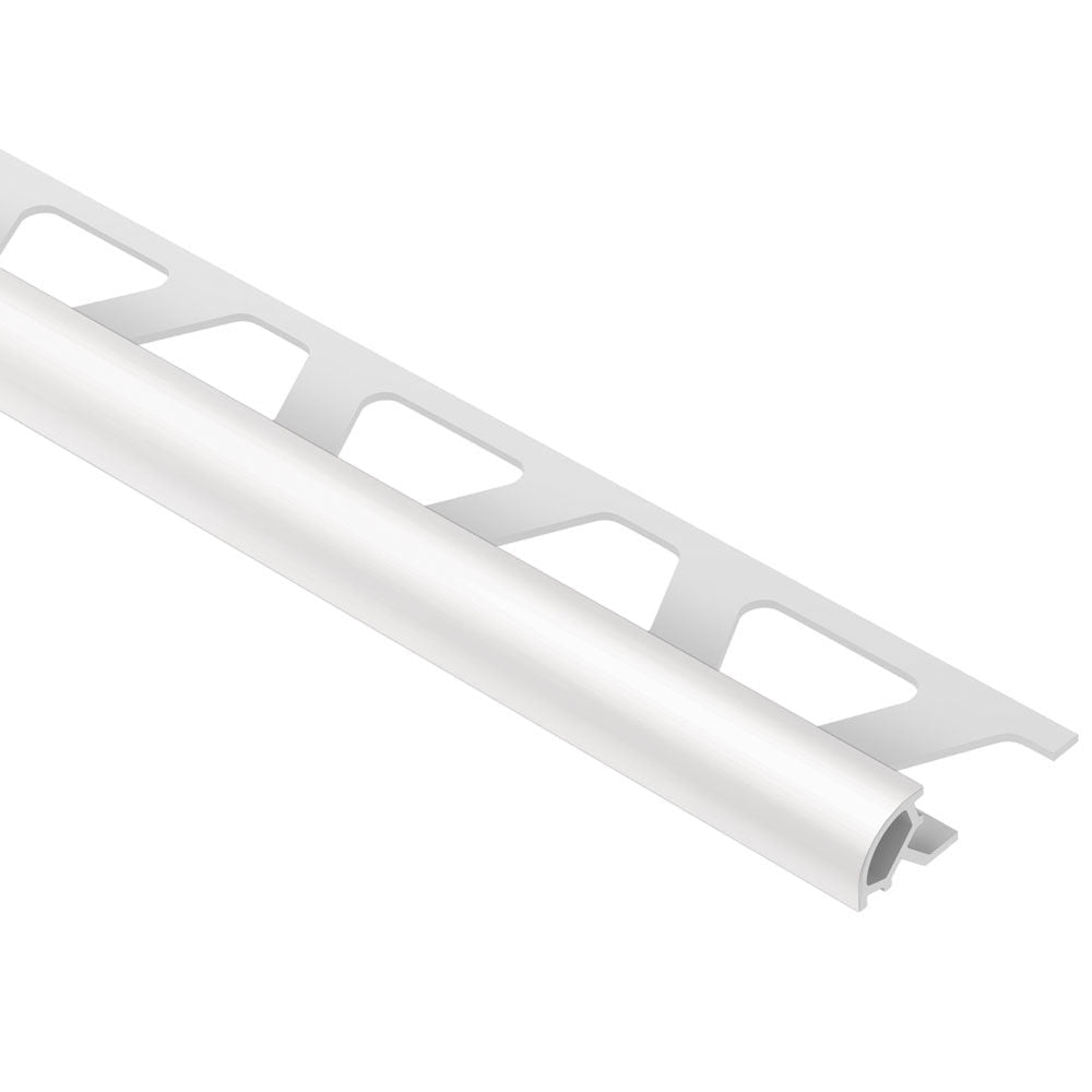 Schluter - RONDEC Bullnose Trim - PVC Plastic Light Grey 5/16" (8 mm) x 8' 2-1/2"