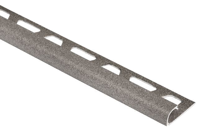 Schluter - Profilé rond RONDEC - aluminium gris pierre 1/4" (6 mm) x 10'