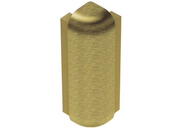Schluter - RONDEC-STEP - 57 Coin extérieur 90° 1/2" - alum. laiton brossé ||E90RS125AMGB57 - Ceramed