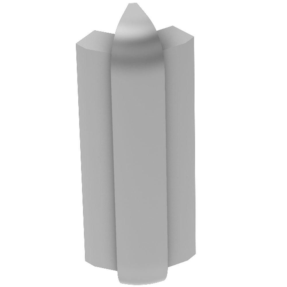 Schluter - RONDEC-STEP Coin extérieur 135° avec ailette verticale de 1-1/2" - aluminium anodisé mat 3/8" (10 mm)