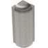 Schluter - RONDEC-STEP Coin extérieur 90° avec ailette verticale de 1-1/2" - aluminium anodisé nickel brossé 5/16" (8 mm)