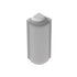 Schluter - RONDEC-STEP Coin extérieur 90° avec ailette verticale de 2-1/4" - aluminium anodisé mat 1/2" (12.5 mm)