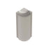 Schluter - RONDEC-STEP Coin extérieur 90° avec ailette verticale de 2-1/4" - aluminium anodisé nickel mat 1/2" (12.5 mm)