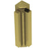 Schluter - RONDEC-STEP Coin intérieur 90° avec ailette verticale de 1-1/2"  - aluminium anodisé laiton brossé 3/8" (10 mm)