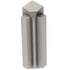 Schluter - RONDEC-STEP Coin intérieur 90° avec ailette verticale de 1-1/2"  - aluminium anodisé nickel mat 3/8" (10 mm)