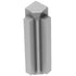 Schluter - RONDEC-STEP Coin intérieur 90° avec ailette verticale de 2-1/4"  - aluminium anodisé mat 3/8" (10 mm)