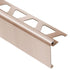 Schluter - RONDEC-STEP Profilé de finition et protection des rebords avec ailette verticale de 1-1/2"  - aluminium anodisé cuivre brossé 3/8" (10 mm) x 8' 2-1/2"