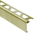 Schluter - RONDEC-STEP Profilé de finition et protection des rebords avec ailette verticale de 1-1/2"  - aluminium anodisé laiton brossé 5/16" (8 mm) x 8' 2-1/2"