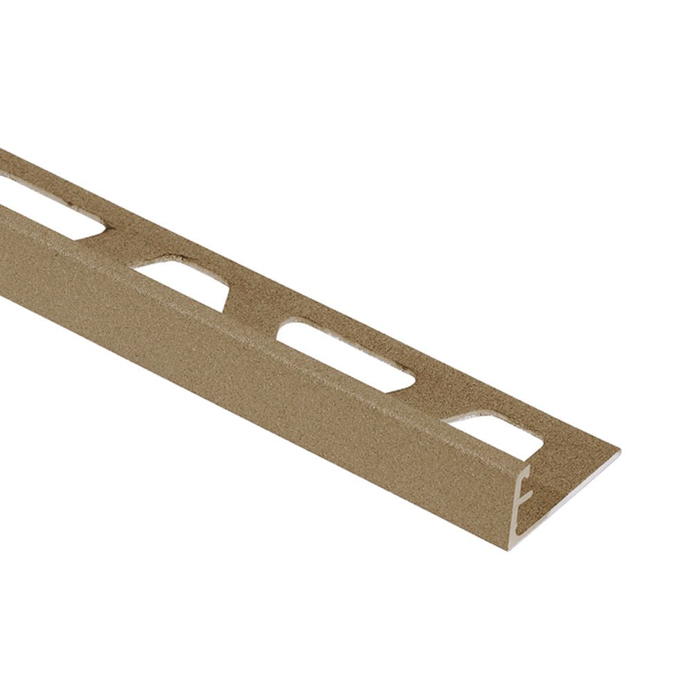 Schluter - SCHIENE Profilé de bordure de mur aluminium beige 5/16" (8 mm) x 8' 2-1/2"