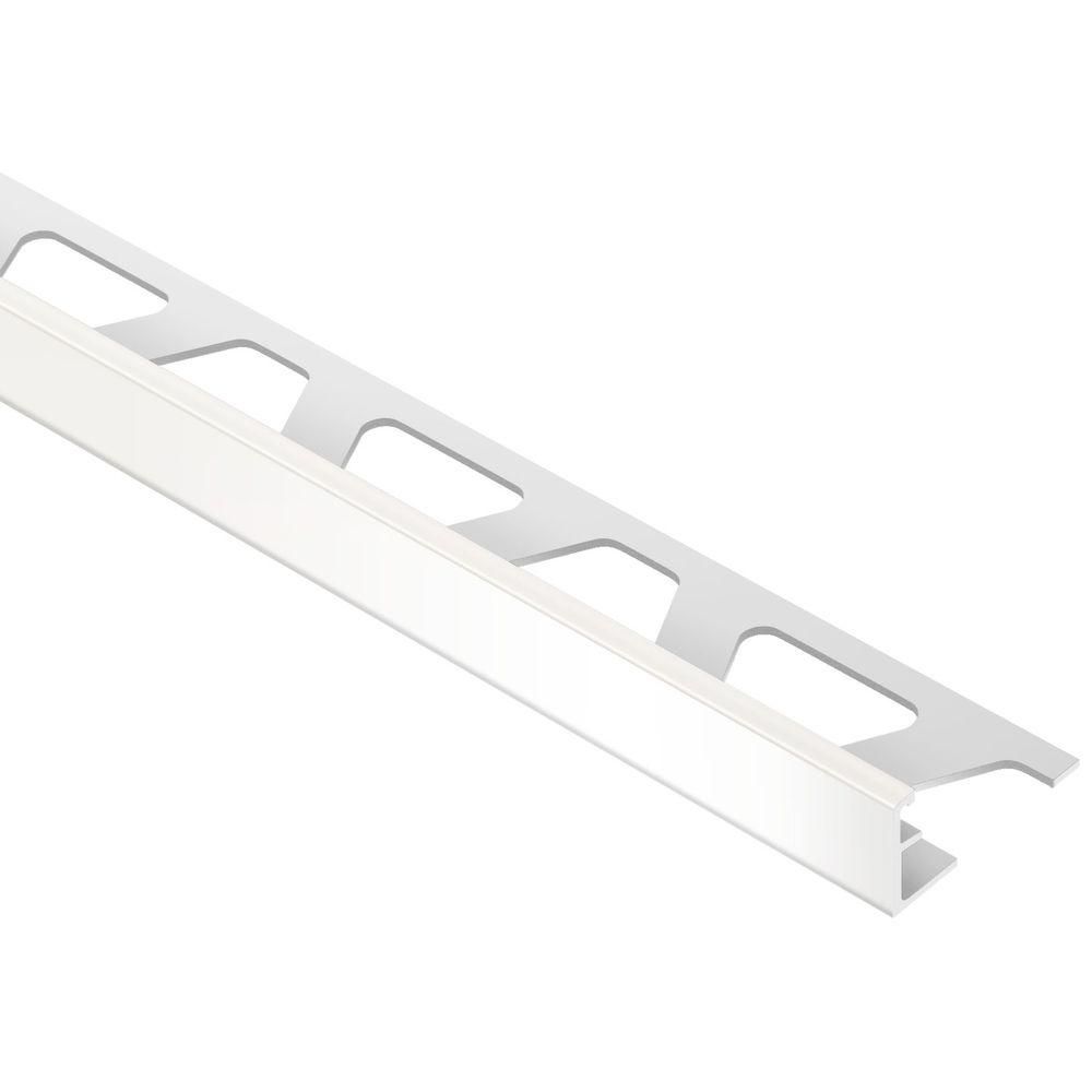 Schluter - SCHIENE - Profilé de bordure de mur alum. blanc 1/4" x 8' 2-1/2" ||A60W - Ceramed