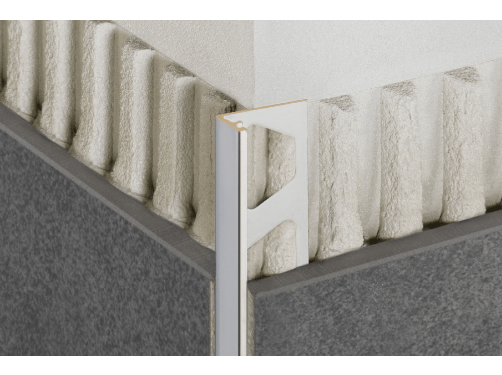 Schluter - SCHIENE - Profilé de bordure de mur alum. crème - 1/2" x 8' 2-1/2" ||A125TSC - Ceramed