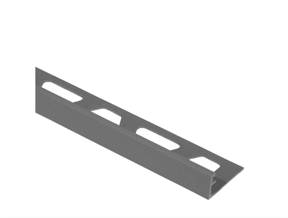Schluter - SCHIENE - Profilé de bordure de mur alum. étain - 1/4" x 8' 2-1/2" ||A60TSG - Ceramed