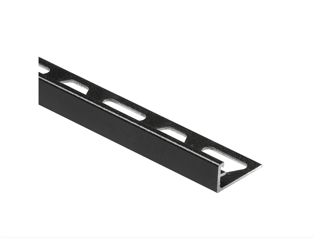 Schluter - SCHIENE - Profilé de bordure de mur alum. noir mat - 3/16" x 8' 2-1/2" ||A45MGS - Ceramed