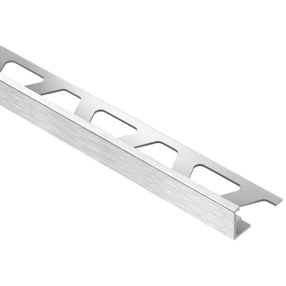 Schluter - SCHIENE - Profilé de bordure de mur/plancher alum. anodisé chrome brossé 5/16" x 8' 2-1/2" ||A80ACGB - Ceramed