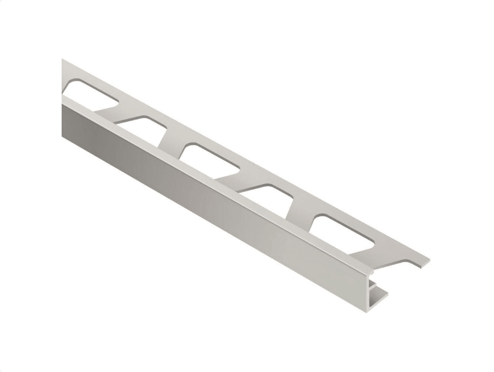 Schluter - SCHIENE - Profilé de bordure de mur/plancher alum. anodisé nickel mat 3/8" x 8' 2-1/2" ||A100AT - Ceramed