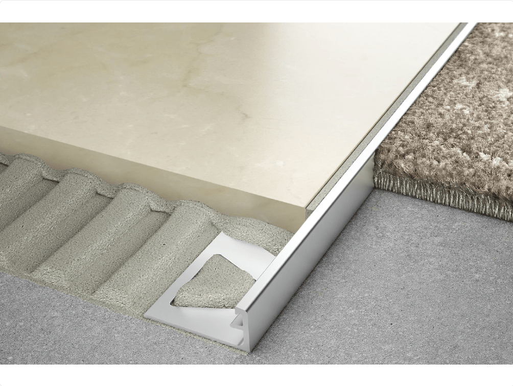 Schluter - SCHIENE - Profilé de bordure pour mur/plancher alum. anodisé mat - 1/8" x 8' 2-1/2" ||AE30 - Ceramed