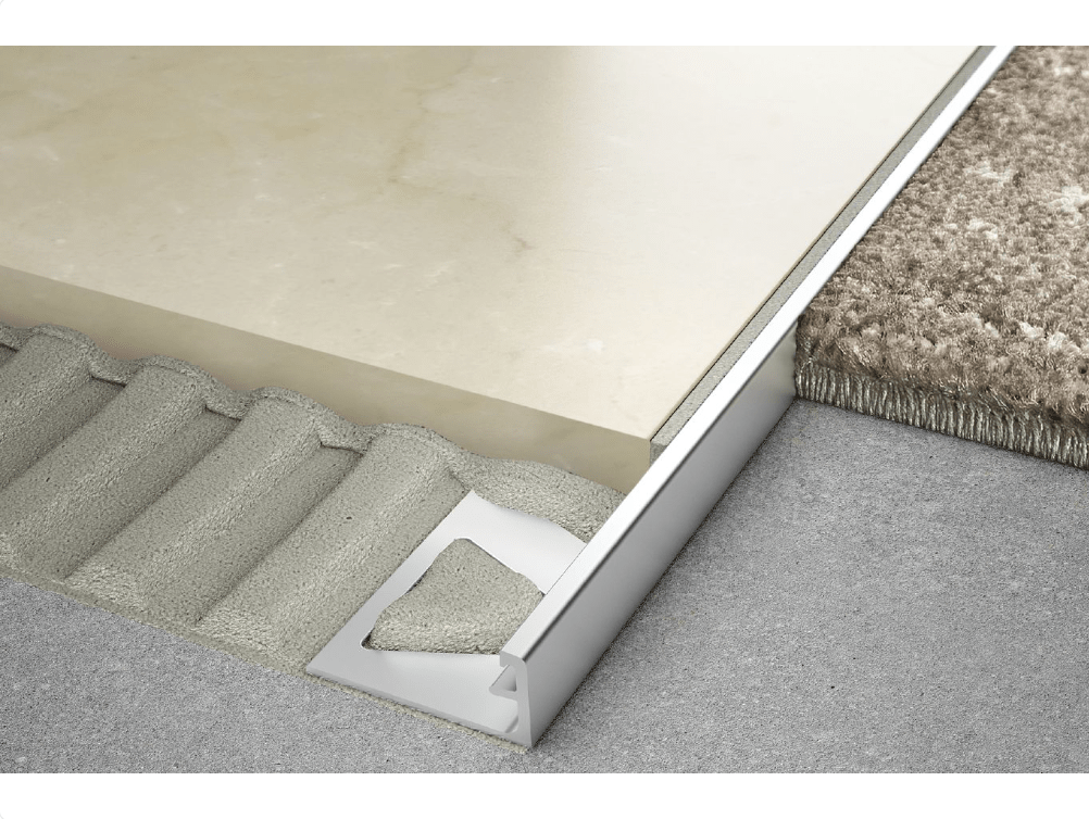 Schluter - SCHIENE - Profilé de bordure pour plancher alum. - 3/4" x 8' 2-1/2" ||A200 - Ceramed