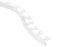 Schluter - SCHIENE-RADIUS - Profilé radius de bordure de mur - alum. blanc mat 3/8" x 8' 2-1/2" ||R/A100MBW - Ceramed