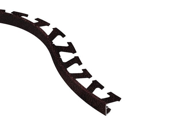Schluter - SCHIENE-RADIUS - Profilé radius de bordure de mur - alum. bronze 5/16" x 8' 2-1/2" ||R/A80TSOB - Ceramed
