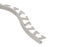 Schluter - SCHIENE-RADIUS - Profilé radius de bordure de mur - alum. grège 1/2" x 8' 2-1/2" ||R/A125TSBG - Ceramed