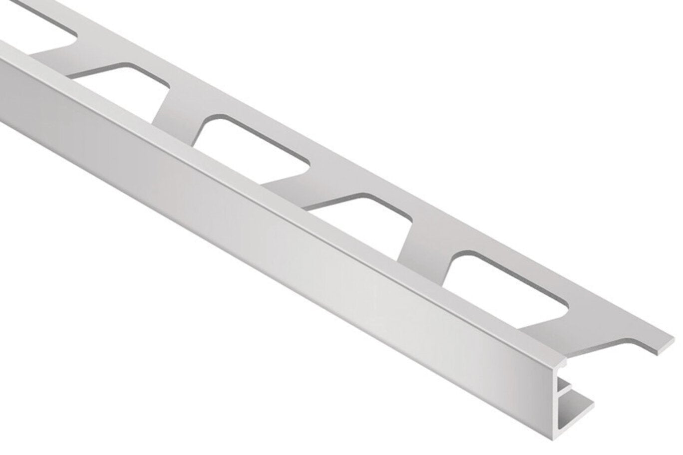 Schluter - SCHIENE-RADIUS - Profilé radius de bordure de mur/plancher - acier inoxydable (V4A) 5/16" x 8' 2-1/2" ||R/E80/V4A - Ceramed