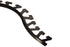 Schluter - JOLLY Profilé radius de bordure de mur/plancher - aluminium anodisé graphite brossé 3/8" (10 mm) x 8' 2-1/2"