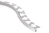 Schluter - SCHIENE-RADIUS - Profilé radius de bordure de mur/plancher - alum. anodisé mat 3/4" x 8' 2-1/2" ||R/AE200 - Ceramed